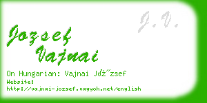 jozsef vajnai business card